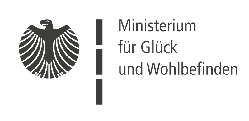 Ministerium für Glück und Wohlbefinden Logo
